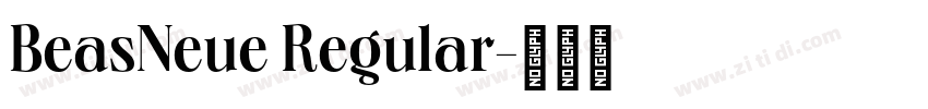 BeasNeue Regular字体转换 BeasNeue Regular字体转换